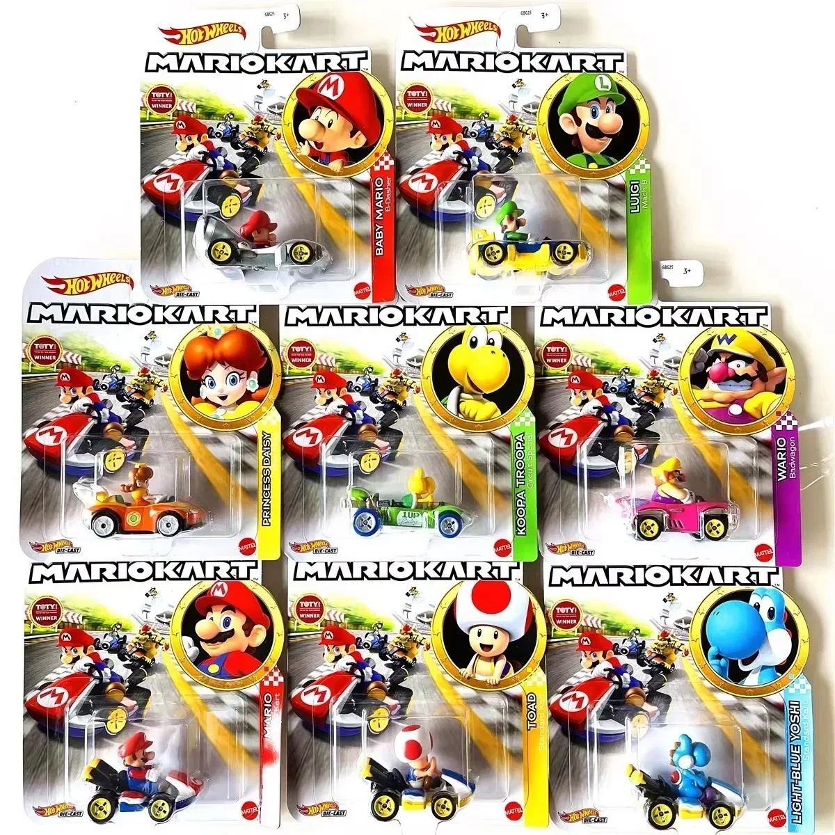 Hot Wheels Car Mainline - Originele Hot Wielen Mario Kart 1:64