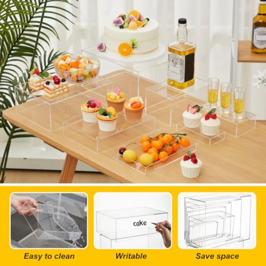 Catering desserttafel verhoger - Display Risers Set recensie en prijs